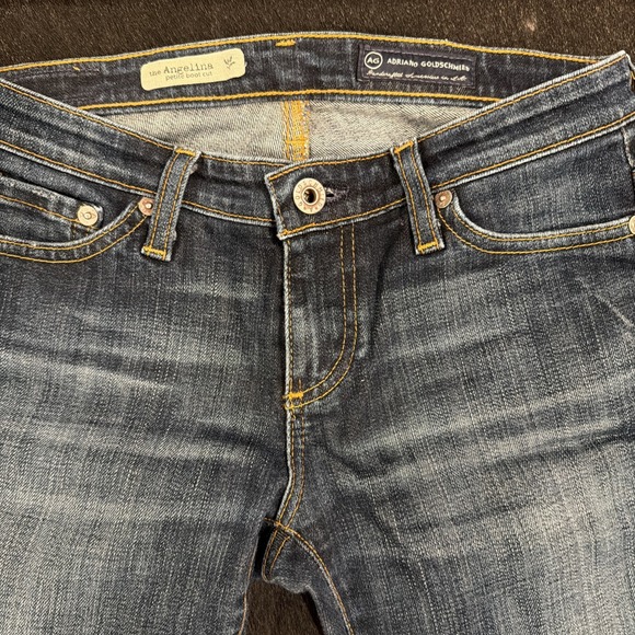 AG Adriano Goldschmied The Angelina Petite Bootcut Jeans Dark Wash Size 25R - Picture 3 of 5